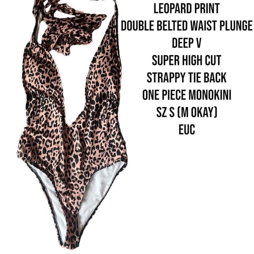 Leopard Print One Piece Monokini